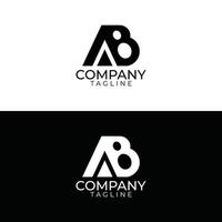 diseño de logotipo ab y plantillas vectoriales premium vector