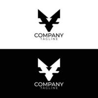 diseño de logotipo de flecha v y plantillas de vectores premium