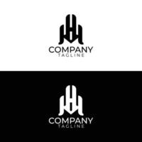 diseño de logotipo h y plantillas vectoriales premium vector