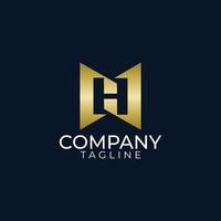 h logo design and premium vector templates