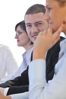 group of business people at meeting photo