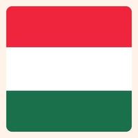 Uruguay square flag button, social media communication sign, business icon. vector