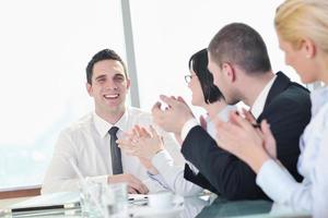 group of business people at meeting photo