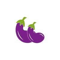 Eggplant icon logo design illustration vector