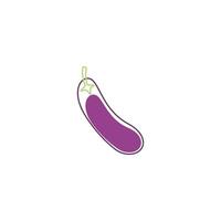 Eggplant icon logo design illustration vector