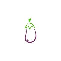 Eggplant icon logo design illustration vector