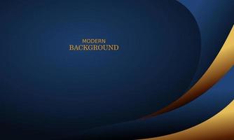 dark blue luxury premium background and gold line. vector