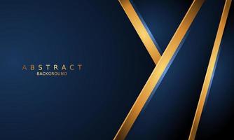 dark blue luxury premium background and gold line. vector