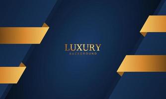 dark blue luxury premium background and gold line. vector
