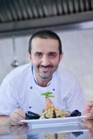 chef preparing food photo