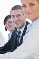 group of business people at meeting photo