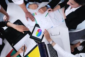 business people in a meeting at office photo