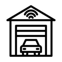 Smart Garage Icon Design vector