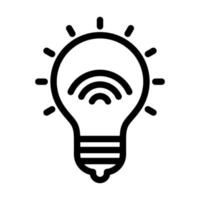 Smart Lighting Icon Design vector
