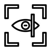 Eye Scanner Icon Design vector