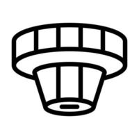 Smoke Detector Icon Design vector
