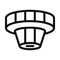 Smoke Detector Icon Design vector