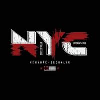 New york Brooklyn t-shirt and apparel design vector