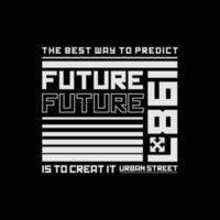 Future t-shirt and apparel design vector