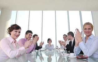 group of business people at meeting photo