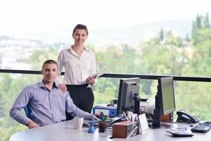 business people in a meeting at office photo