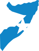 Somalia map city color of country flag. png