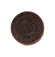 galletas de chocolate con relleno de crema entre un archivo png de fondo transparente