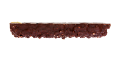 chocolate covered cakes with crushed nuts isolated on transparent background png file