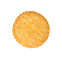 round cracker isolated on transparent background png file