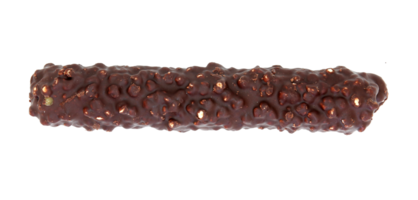 chocolate covered cakes with crushed nuts isolated on transparent background png file