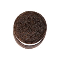 cookies chocolate with cream filling between on transparent background png file