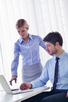 business people in a meeting at office photo