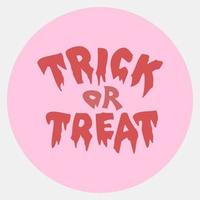 Icon trick or treat.Icon in color mate style. Suitable for prints, poster, flyers, party decoration, greeting card, etc. vector