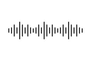 Sound Wave Music Volume Icon Symbol for Logo, Apps, Pictogram, Website or Graphic Design Element. Vector Illustration