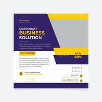 A highly Corporate Social Media Marketing design template suitable for advertising your business to increase your customer. Besides that, you can use it all Corporate related business. vector