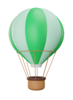 3D Rendering Colourful Hot Air Balloon png