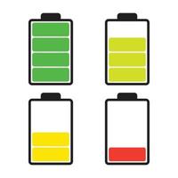 icon of battery level vector