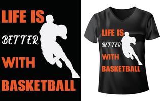 BASKETBALL T-SHIRT DESIGN vector