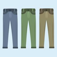 Ilustración de vector de pantalones de moda para diseño gráfico y elemento decorativo