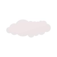 pink fluffy cloud vector