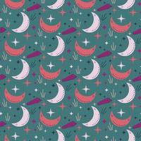 magic background with moon vector