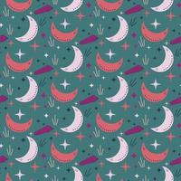 magic background with moon vector