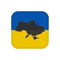 bandera de ucrania, colores oficiales. ilustración vectorial vector