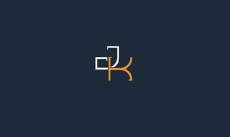 DK Alphabet letters Initials Monogram logo vector