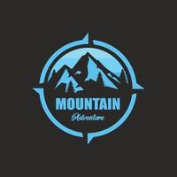 Mountain adventure logo design vector illustration