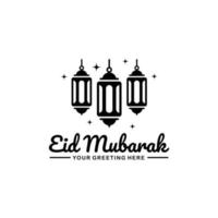 vector de diseño de logotipo eid mubarak