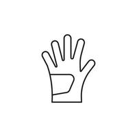 vector de guantes para presentación de icono de símbolo de sitio web