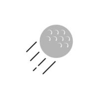vector de pelota de golf para presentación de icono de símbolo de sitio web