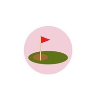 vector de campo de golf para presentación de icono de símbolo de sitio web