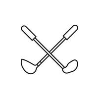 golf stick vector for website symbol icon presentation